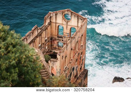 Abandoned Building Near The Ocean In Tenerife, Los Realejos
