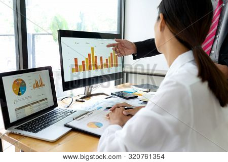 Businessman Coaching Office Staff