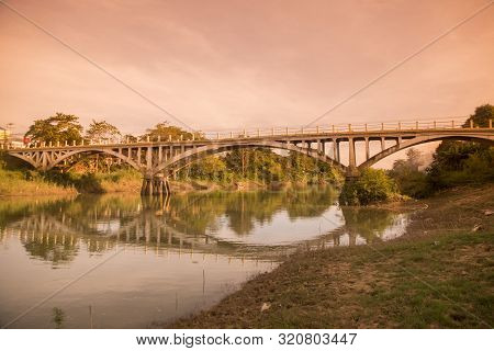 Cambodia Battambang Old Bridge
