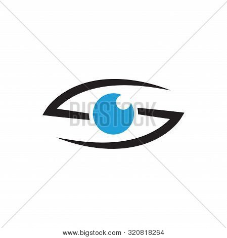 Abstract Eye Graphic Design Template Vector Isolated