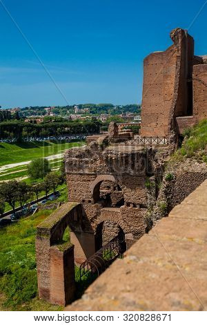 Ruins Of The Palace Of Septimius Severus Or Domus Severiana On The Palatine Hill