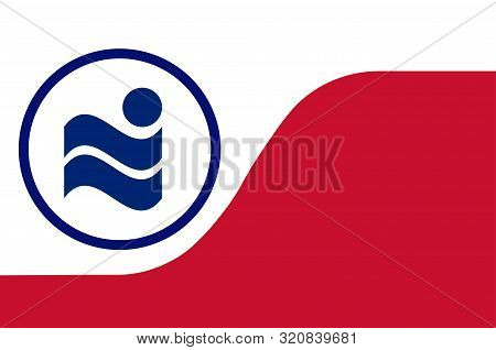 Flag Of Irving In Texas, United States. Vector Illustration