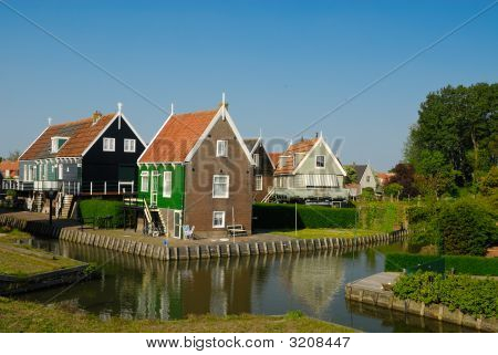 Holenderski stare Domy Marken mały