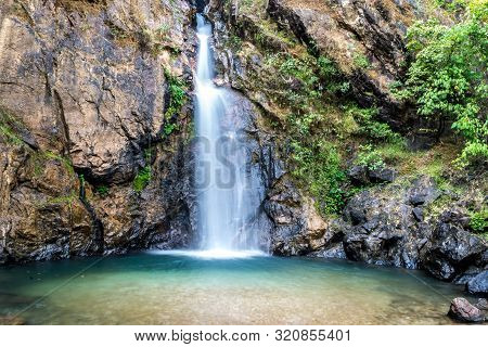 View Of Jokkradin Waterfall At Thong Pha Phum National Park, Kanchanaburi, Thailand