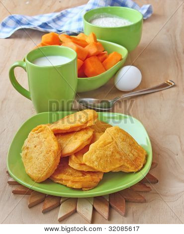 Frittelle dietetici da una zucca