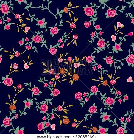 miniature print fabric
