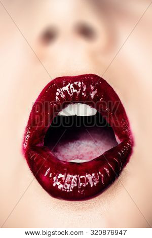 Mouth Open, Glossy Lips, Beautiful Makeup, Sensual Mouth, Sexy Lip. Beauty Sensual Lips, Beautiful L