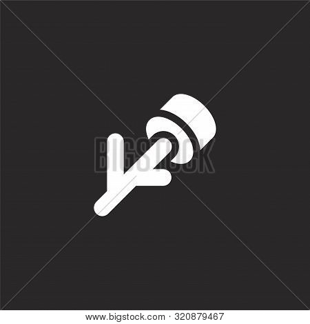 Marshmallows Icon. Marshmallows Icon Vector Flat Illustration For Graphic And Web Design Isolated On