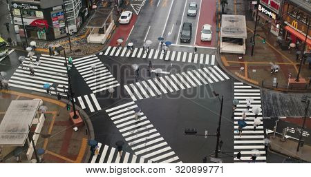 Tokyo, Japan 06 July 2019: Ikebukuro district in Japan at night