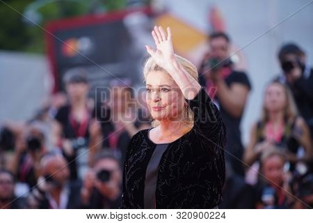 Catherine Deneuve at the 76 Venice International Film Festival 2019. Joker red carpet. Venice (Italy), August 31th, 2019                                