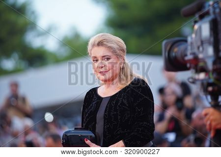 Catherine Deneuve at the 76 Venice International Film Festival 2019. Joker red carpet. Venice (Italy), August 31th, 2019                                