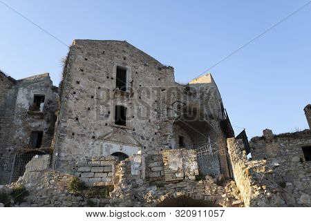 Craco, Abandoned Ghost Town In Basilicata - Italy