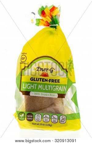 Wnneconne, Wi - 4 September 2019:  A Package Of Ener-g Bread Loaf On An Isolated Background.