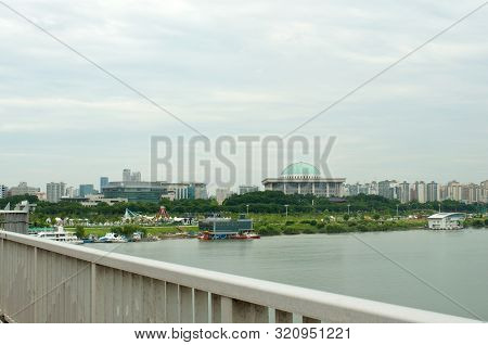 Hangang River In Seoul In Summer In Korea
