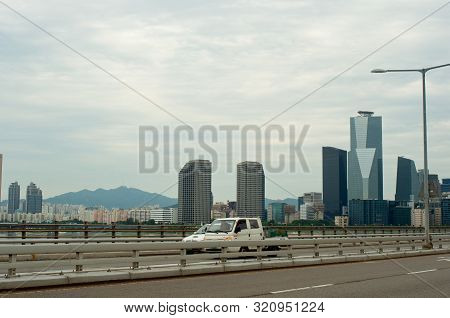 Hangang River In Seoul In Summer In Korea