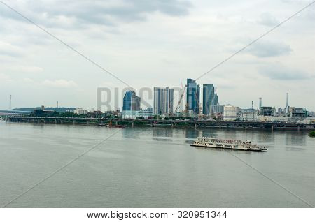 Hangang River In Seoul In Summer In Korea
