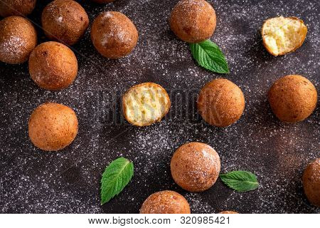 Tasty Cottage Cheese Donuts With Sugar Powder