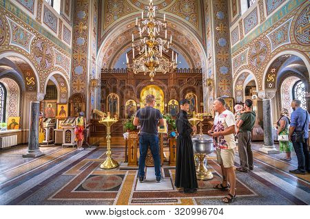 Foros. Crimea - June 9. 2019. Interior Of Church Of The Resurrection