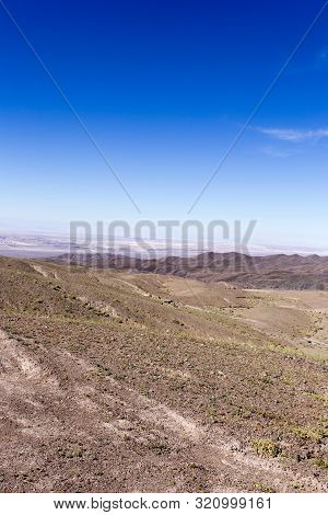 A Desert View From Panamericana, Route 5, Chile