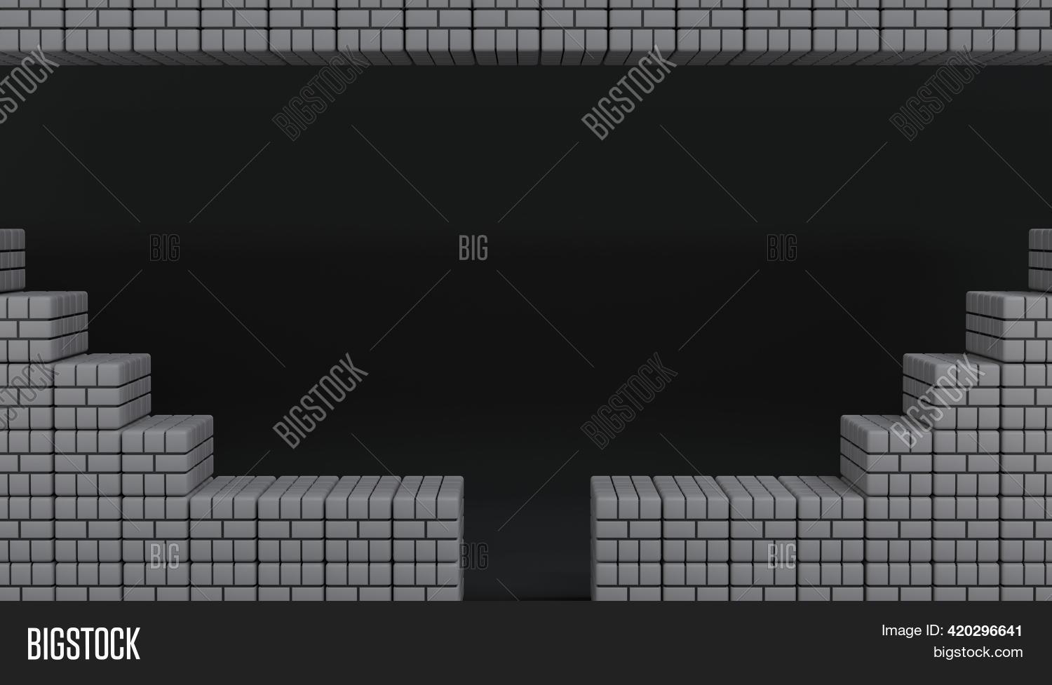 Stairs Pit Old Arcade Image & Photo (Free Trial) | Bigstock