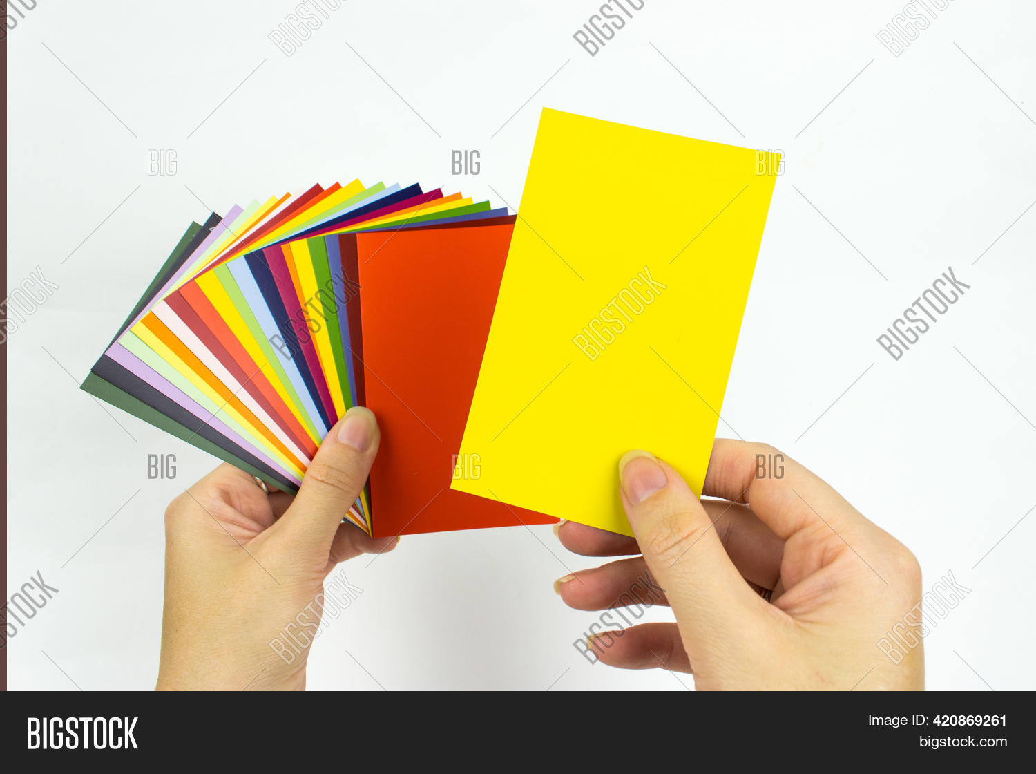 Color Card Paint Image Photo Free Trial Bigstock