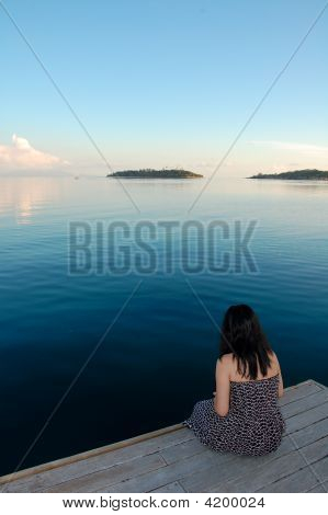 Vista al tramonto Bora Bora
