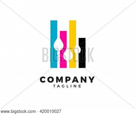 Digital Print Logo Design Template, Digital Print Logo