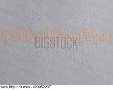 Orange Dots Postage Meter Cancellation On A Letter Envelope