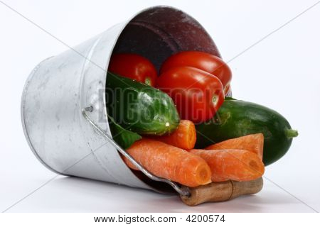 Spand og grøntsager