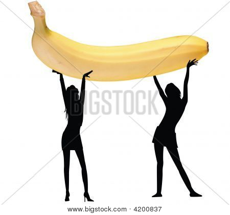 여자와 바나나