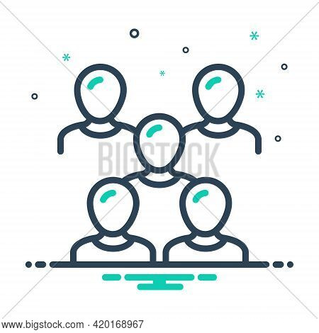 Mix Icon For Crowd Multitude Mob Horde Throng
