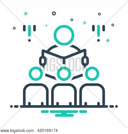 Mix Icon For Storyteller Raconteur Teller Narrator Descriptor Expositor Glosser