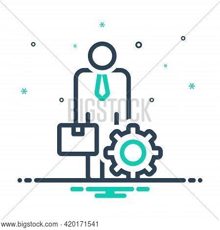 Mix Icon For Ancillary Helper Subsidiary Auxiliary Accessory