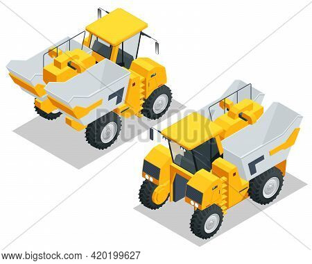 Isometric Mechanical Grape Harvester Works By Beating The Vine With Rubber Sticks To Get The Vine To