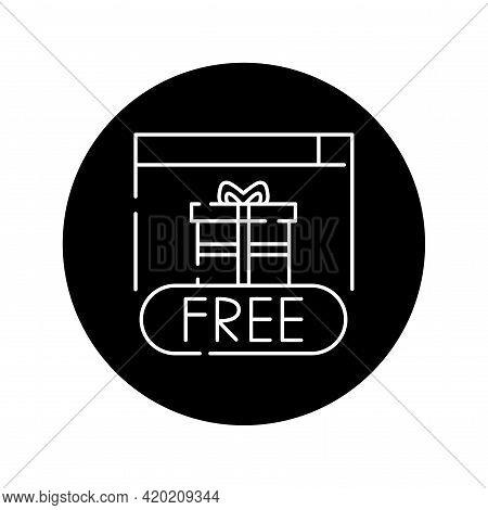 Streaming Freemium Black Glyph Icon. Pictogram For Web Page, Mobile App