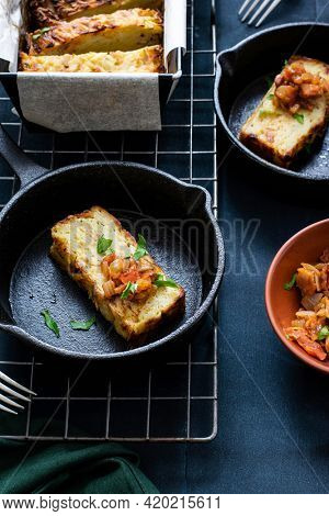 Fresh homemade potato kugel recipe