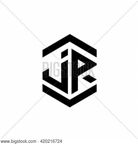 J R Letter Design Logo Vector. J R Letter Logo Business