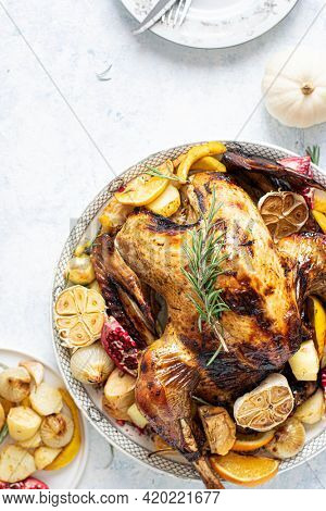 Fresh homemade thanksgiving roasted tukey
