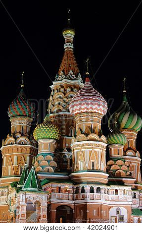 Noite St. Basil Cathedral