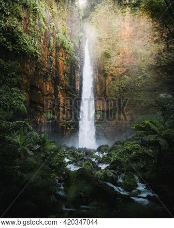 View of waterfall in Java, Indonesia