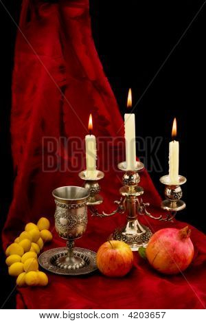 Cup Fruits And Candles