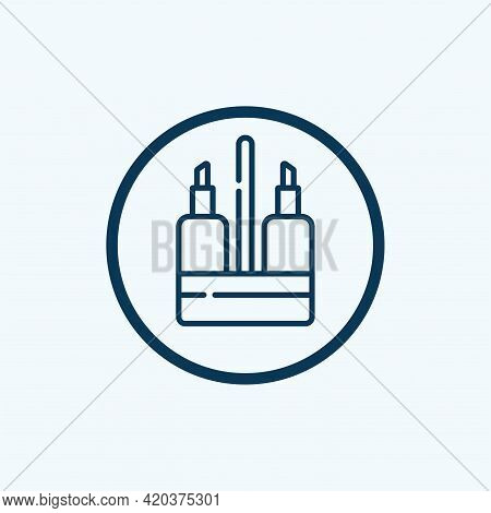 Olive Oil Bottle Icon. Outline Illustration Of Olive Oil Bottle Icon For Web Design Isolated On Whit