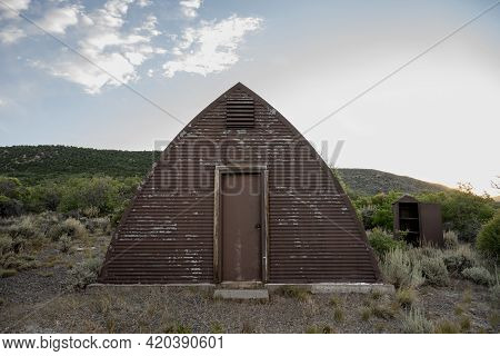 Arrow Shaped Building On Brushy Plateau In Black Canyon Of The Gunnison National Park