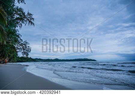 Beautiful Idyllic Seascape View On Kohkood Island In Low Season Travel.koh Kood, Also Known As Ko Ku