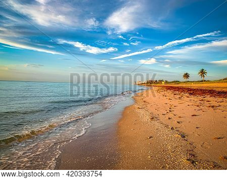 First Light At Dania Beach In Broward, Florida