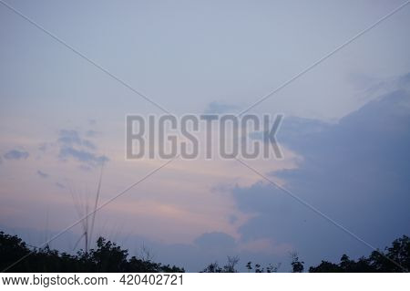 Sky In Sunset Mode On Shouth Kalimantan