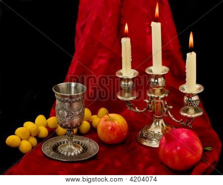 Cup Fruits And Candles