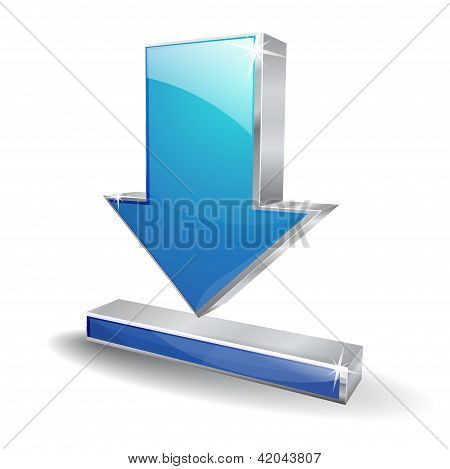 3D download vektor blank ikon
