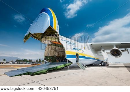 Santiago De Chile, Metropolitan Region, Chile, South America - November 23, 2016: The Antonov 225 Al