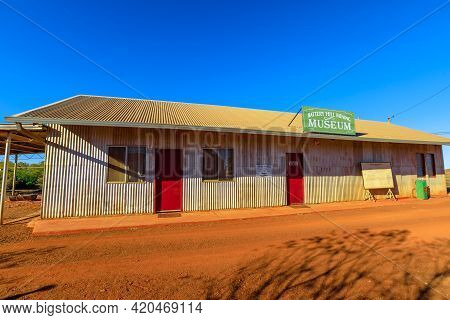 Tennant Creek, Australia - Aug 2019: Battery Hill Gold Mine Museum Of Tennant Creek. Northern Territ